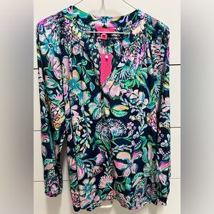 NWT Lilly Pulitzer - Elsa Silk Top - Sz L